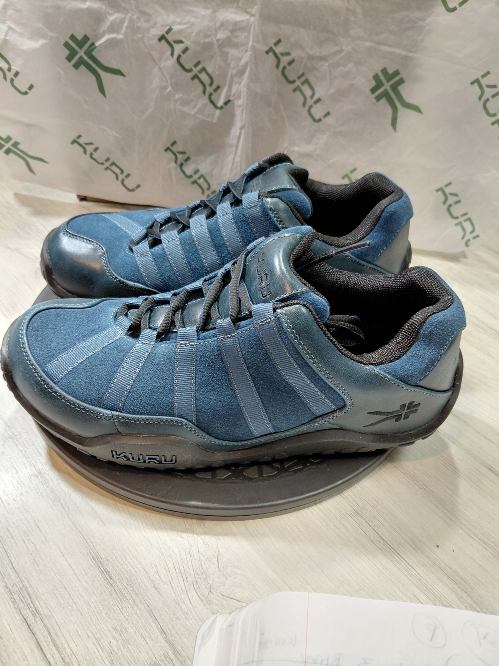 NEW Kuru Womens Chicane Trail Hiking Walking Shoes Deep Mountain Blue SIZE 9Wide